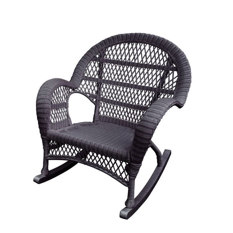 Home Square 2 Piece Wicker Chair Set in Espresso