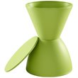 Home Square 2 Piece Storage Stool Set in Green