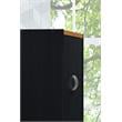 Home Square 4 Shelf Wood Kitchen Pantry Set in Black-Beige (Set of 2)