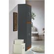 Home Square 4 Shelf Wood Kitchen Pantry Set in Gray Oak (Set of 2)