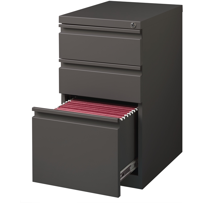 Home Square 2 Piece Metal File 3-Drawer Box/Box/File Set in Espresso