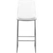 Home Square 2 Piece Acrylic Seat Counter Stool Set in Chrome
