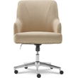 Home Square 2 Piece Upholstered Linen Home Office Chair Set in Stoneware Beige
