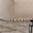 Home Square 2 Piece Upholstered Linen Home Office Chair Set in Stoneware Beige