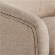 Home Square 2 Piece Upholstered Linen Home Office Chair Set in Stoneware Beige