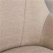 Home Square 2 Piece Upholstered Linen Home Office Chair Set in Stoneware Beige
