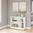 Home Square 2 Shelf Engineered Wood Bookcase Set in Pure White (Set of 2)