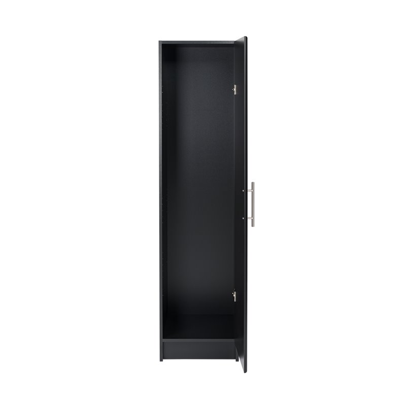 Home Square 2 Piece MDF Door Narrow Cabinet Set in Black