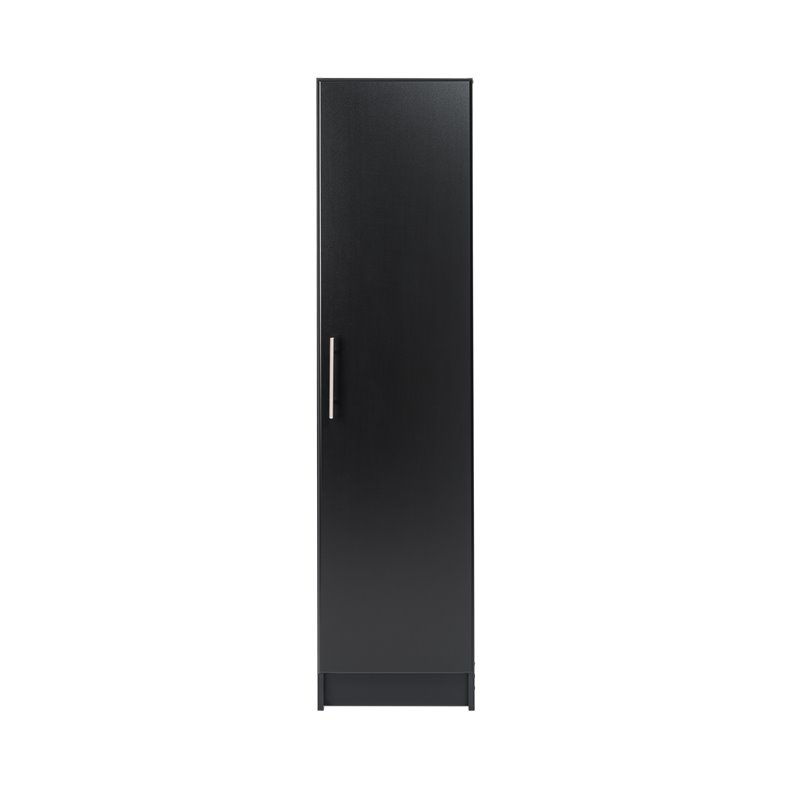 Home Square 2 Piece MDF Door Narrow Cabinet Set in Black