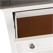 Home Square 2 Piece Wood Night Stand with Charging Station Set in Light Brown