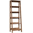 Home Square 5 Shelf Wood Bookcase Set in Vintage Oak (Set of 2)
