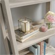 Home Square 5 Shelf Wood Bookcase Set in Chalked Chestnut (Set of 2)