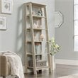 Home Square 5 Shelf Wood Bookcase Set in Chalked Chestnut (Set of 2)