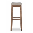 Home Square 2 Piece Wood Bar Stool Set in Rustic Brown