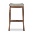 Home Square 2 Piece Wood Bar Stool Set in Rustic Brown