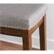 Home Square 2 Piece Wood Counter Stool Set in Rustic Brown