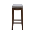 Home Square 2 Piece Wood Counter Stool Set in Rustic Brown