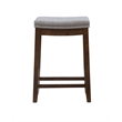 Home Square 2 Piece Wood Counter Stool Set in Rustic Brown