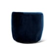 Home Square 2 Piece Swivel Velvet Accent Chair Set in Navy Blue