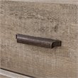 Home Square 2 Drawer Wood Nightstand Set in Weathered Oak (Set of 2)