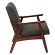 Home Square 2 Piece Fabric Chair Set in Charcoal Gray