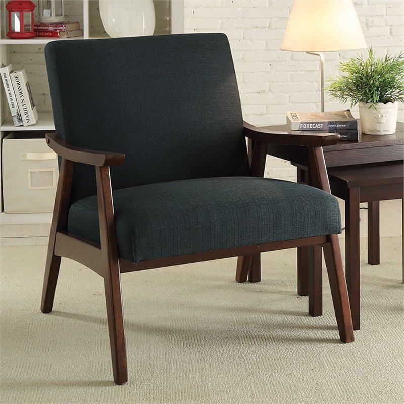 Home Square 2 Piece Fabric Chair Set in Charcoal Gray