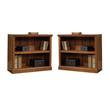 Home Square 2 Shelf Wood Bookcase Set in Washington Cherry (Set of 2)
