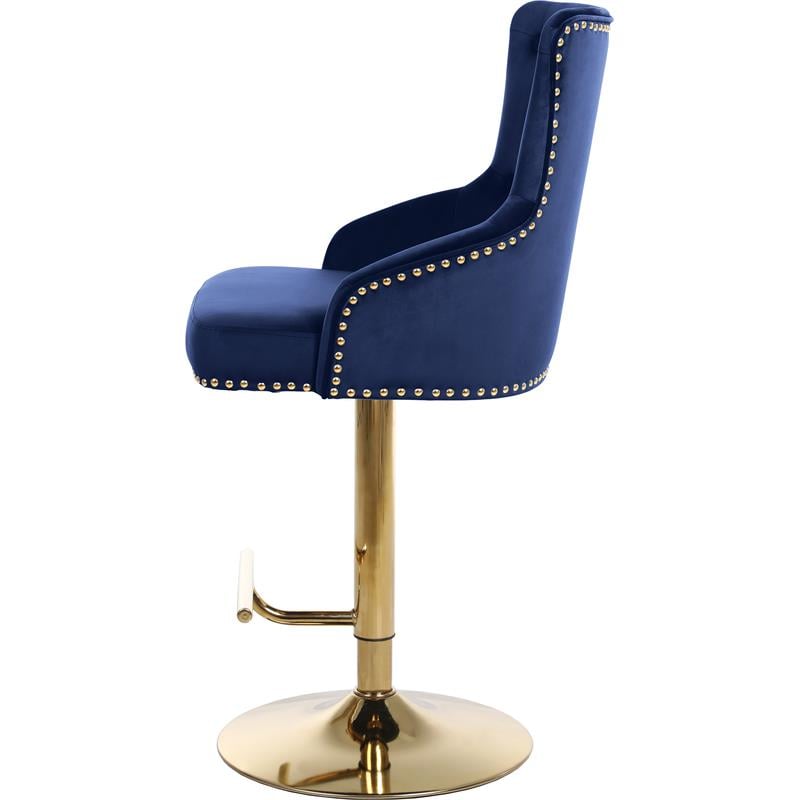 navy gold bar stools