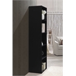 Home Square Five Shelf Wooden Bookcase Set in Black (Set of 2)