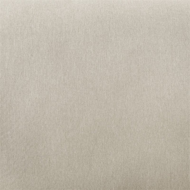 Home Square 2 Piece Outdoor Wicker Polyester Loveseat Set in Beige