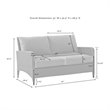 Home Square 2 Piece Outdoor Wicker Polyester Loveseat Set in Beige