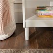 Home Square 1 Drawer Solid Wood Nightstand Set in White (Set of 2)