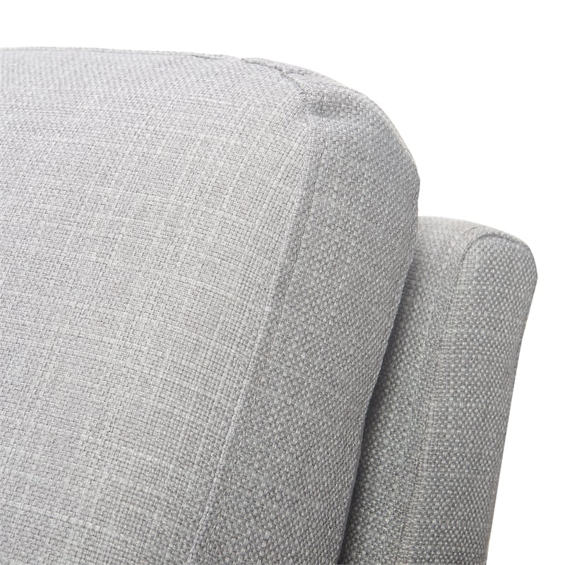 Home Square 2 Piece Metal Frame Accent Chair Set in Light Grey