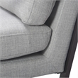 Home Square 2 Piece Metal Frame Accent Chair Set in Light Grey