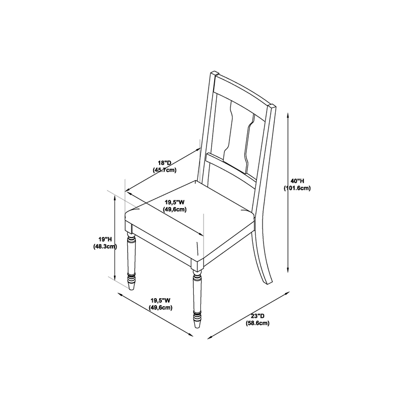 Home Square 2 Piece Wood Dining Side Chairs Set in Teal Blue