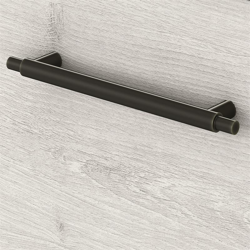 Home Square 2 Drawer Lateral Wood Filing Cabinet Set in White Oak (Set of 2)