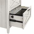 Home Square 2 Drawer Lateral Wood Filing Cabinet Set in White Oak (Set of 2)