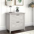 Home Square 2 Drawer Lateral Wood Filing Cabinet Set in White Oak (Set of 2)