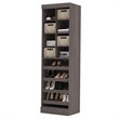Home Square 2 Piece Multi-Storage Cubby Set in Bark Gray