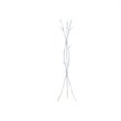 Home Square 2 Piece Metal Coat Rack Set in White