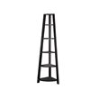 Home Square 2 Piece Wood Corner Accent Etagere Set in Cappuccino