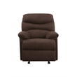 Home Square 2 Piece Microfiber Fabric Glider Recliner Set in Chocolate