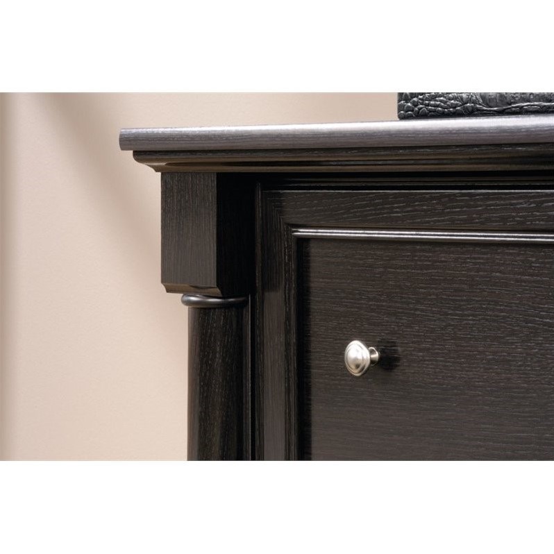 Home Square 2 Drawer Lateral Wood Filing Cabinet Set in Wind Oak (Set of 2)