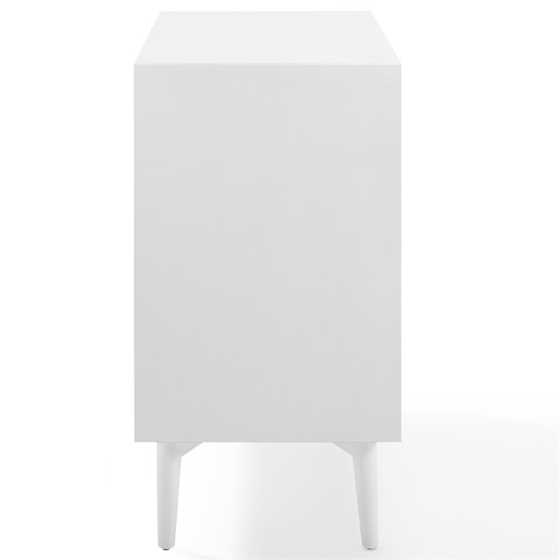 Home Square 2 Door Wood Bar Cabinet Set in White (Set of 2)