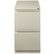 Home Square Pedestal 2 Drawer Filing Cabinet Set in Gray (Set of 2)