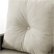 Home Square 2 Piece Outdoor Wicker High Back Loveseat Set in Beige