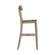 Home Square 2 Piece Rustic Solid Wooden Bar Stool Set in Natural