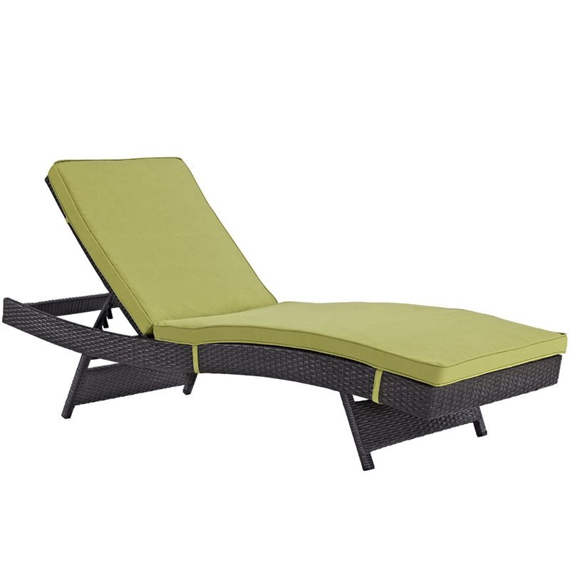 Home Square 2 Piece Adjustable Patio Chaise Lounge Set in Peridot