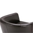 Home Square 2 Piece Contemporary Faux Leather Tub Chair Set in Dark Brown