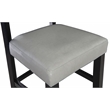 Home Square 2 Piece Faux Leather Upholstered Wood Bar Stool Set in Dove Gray